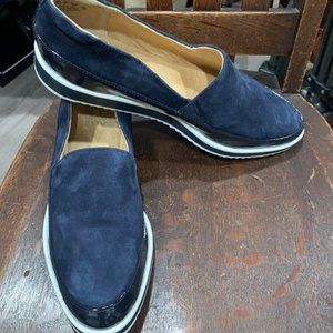 NEW-MEN'S NATURALIZER "BEALE" blue suede SHOES 12W